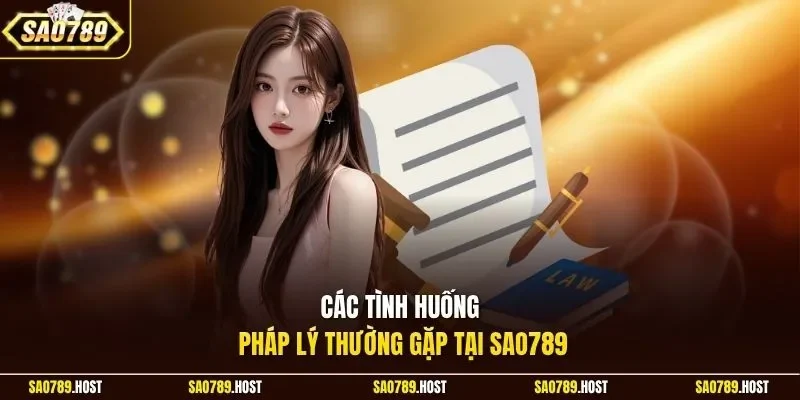 Các tình huống pháp lý thường gặp tại Sao789