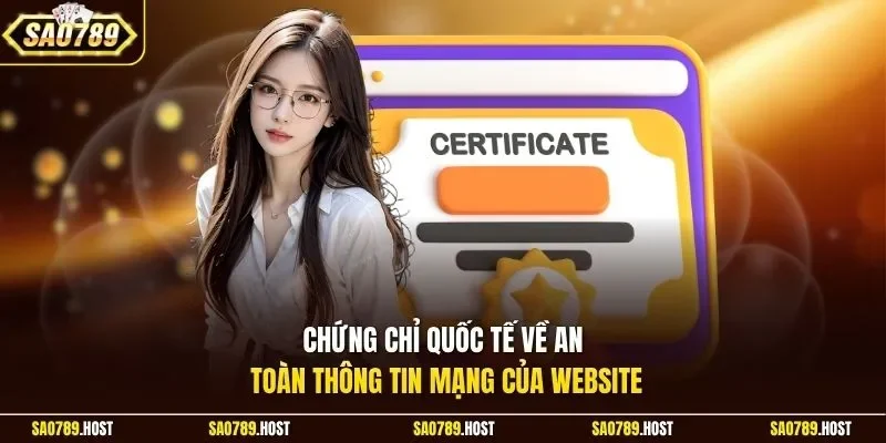 Chứng chỉ quốc tế về an toàn thông tin mạng của website